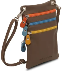 Mini Schultertasche aus Weichem Leder