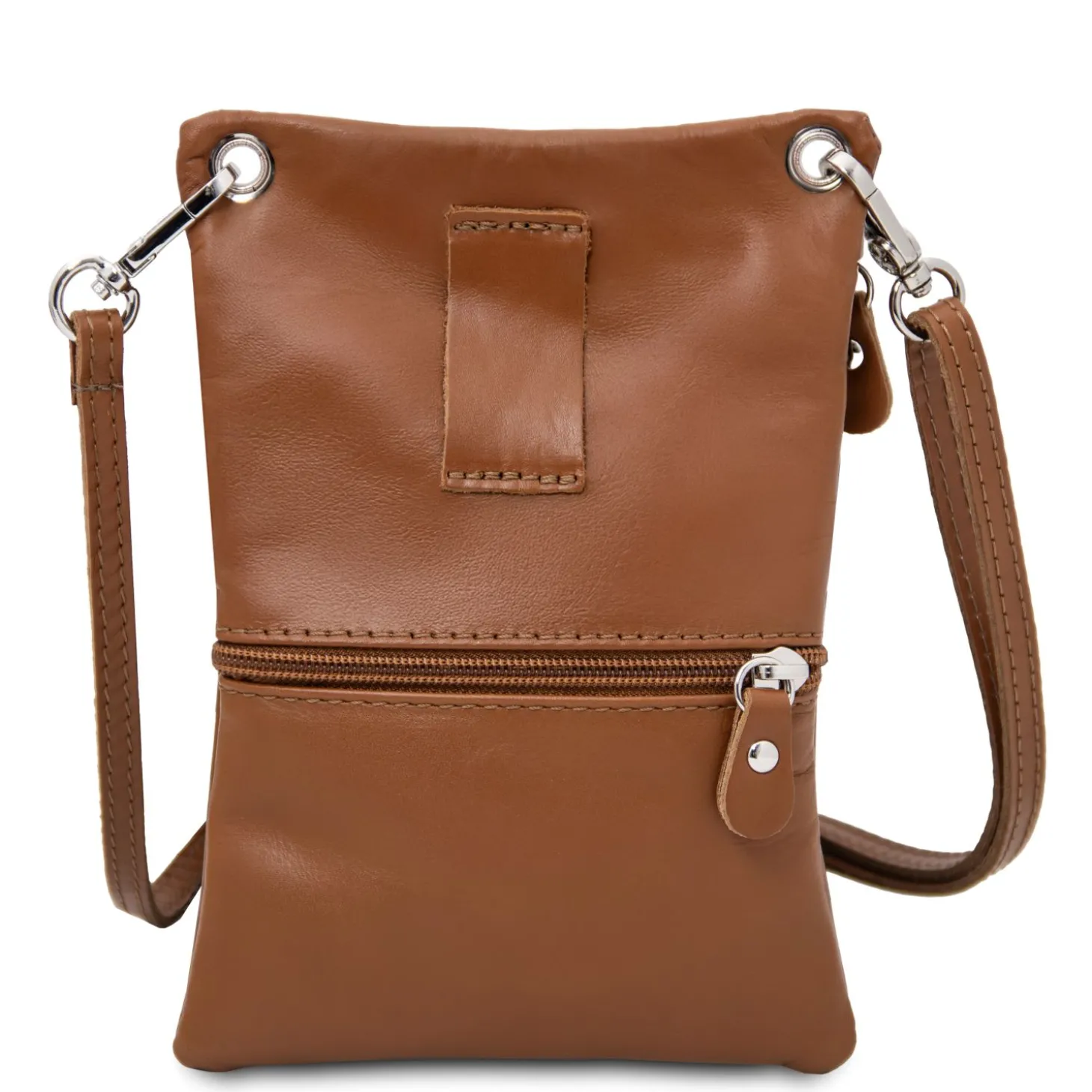 Mini Schultertasche aus Weichem Leder