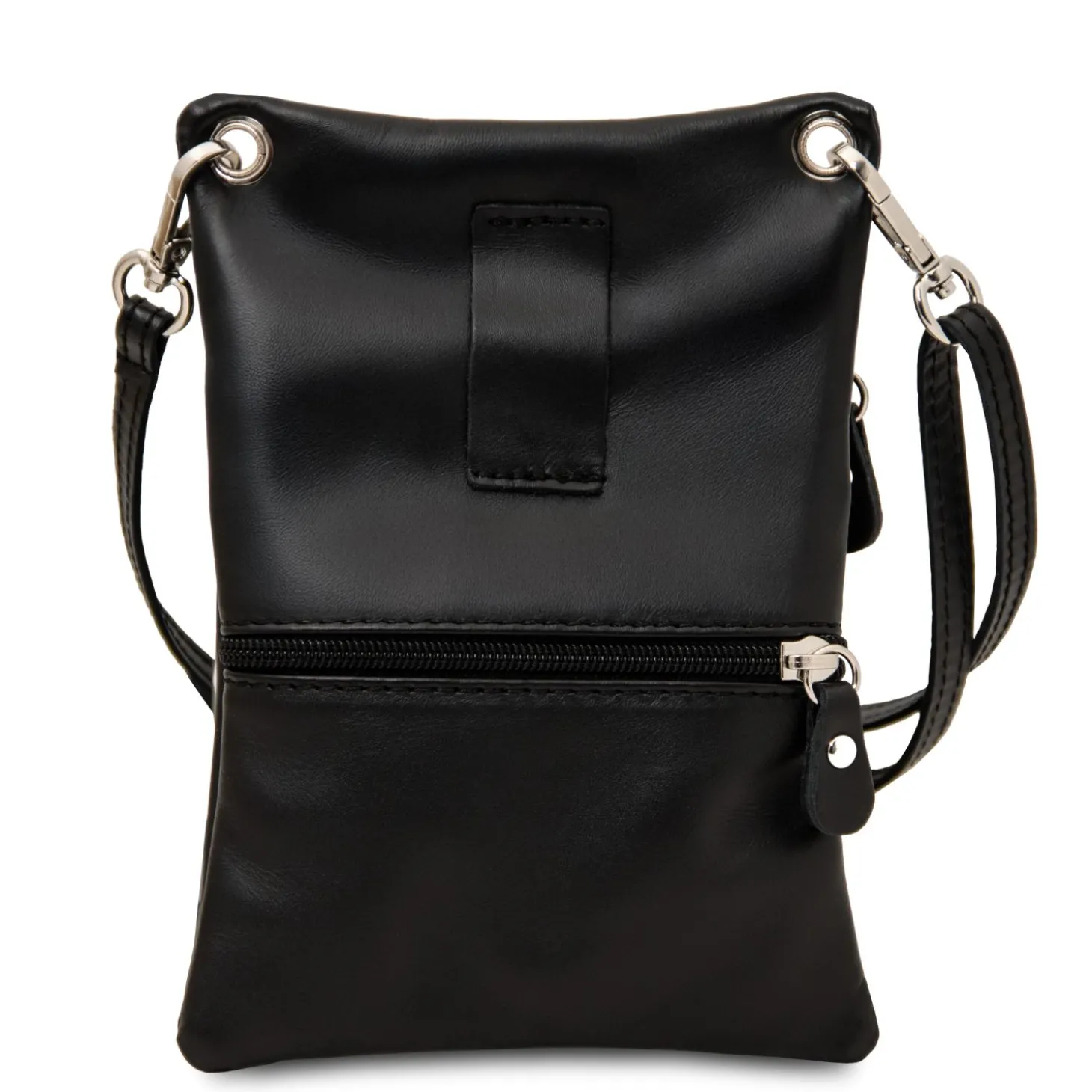 Mini Schultertasche aus Weichem Leder