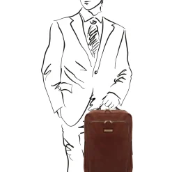 Notebook Rucksack aus Leder