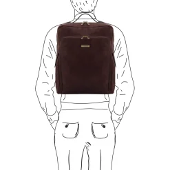 Notebook Rucksack aus Leder - Gross