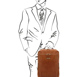Notebook Rucksack aus Leder