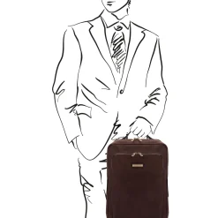 Notebook Rucksack aus Leder