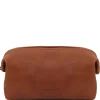 Reise - Kulturtasche aus Leder - Klein