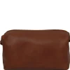 Reise- Kulturtasche aus Leder - Gross