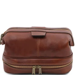 Reise Kulturtasche aus Leder