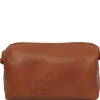 Reise- Kulturtasche aus Leder - Gross