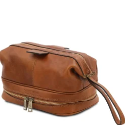 Reise Kulturtasche aus Leder