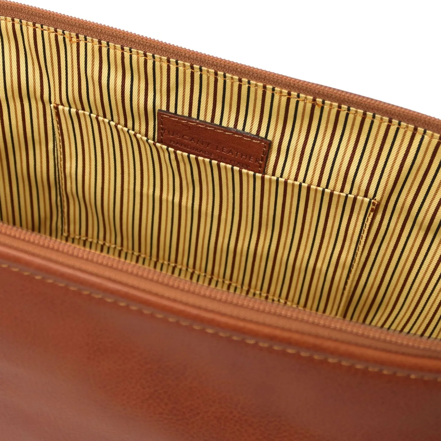 Reise- Kulturtasche aus Leder - Gross