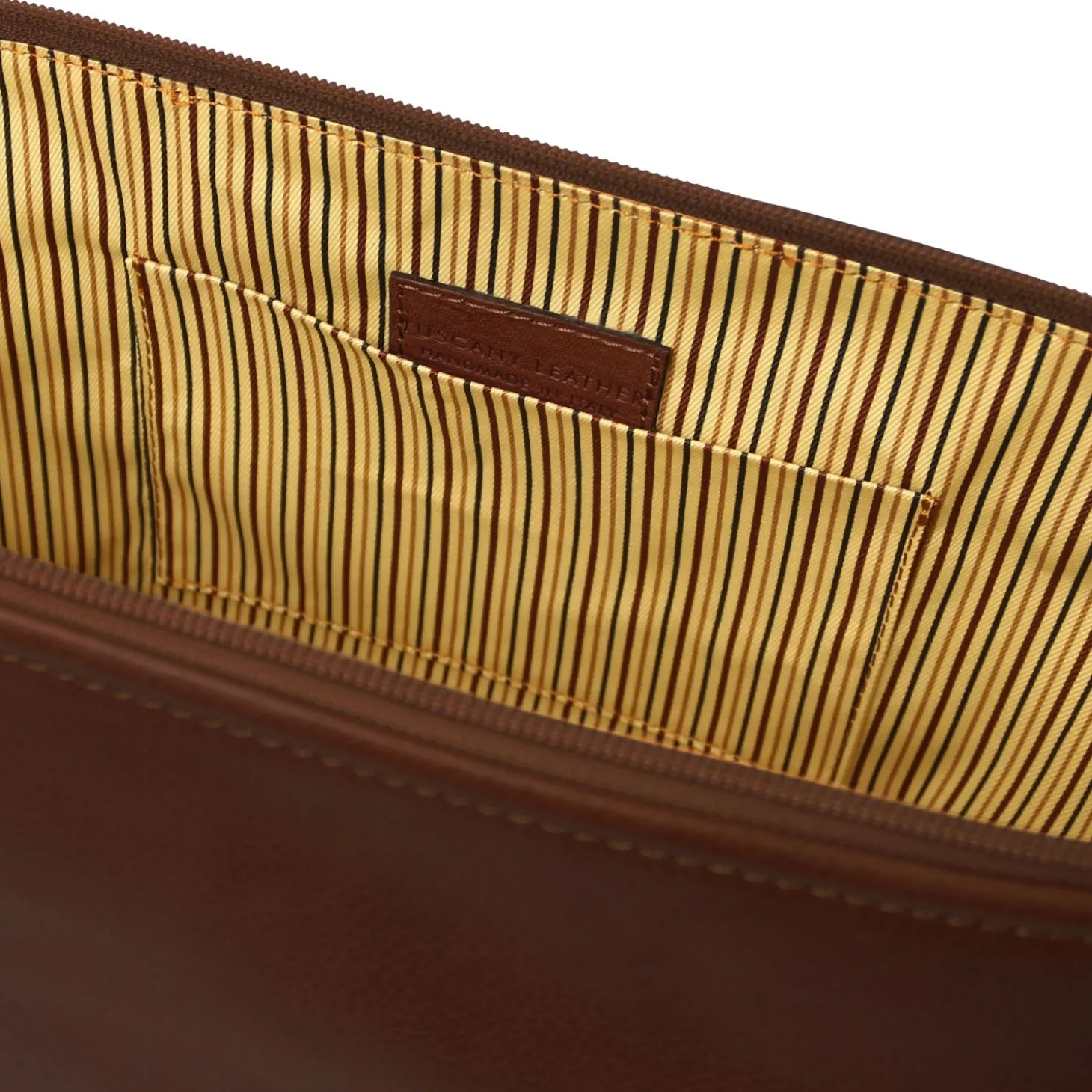 Reise- Kulturtasche aus Leder - Gross