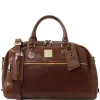 Reisetasche aus Leder in Halbrundem Design - Klein