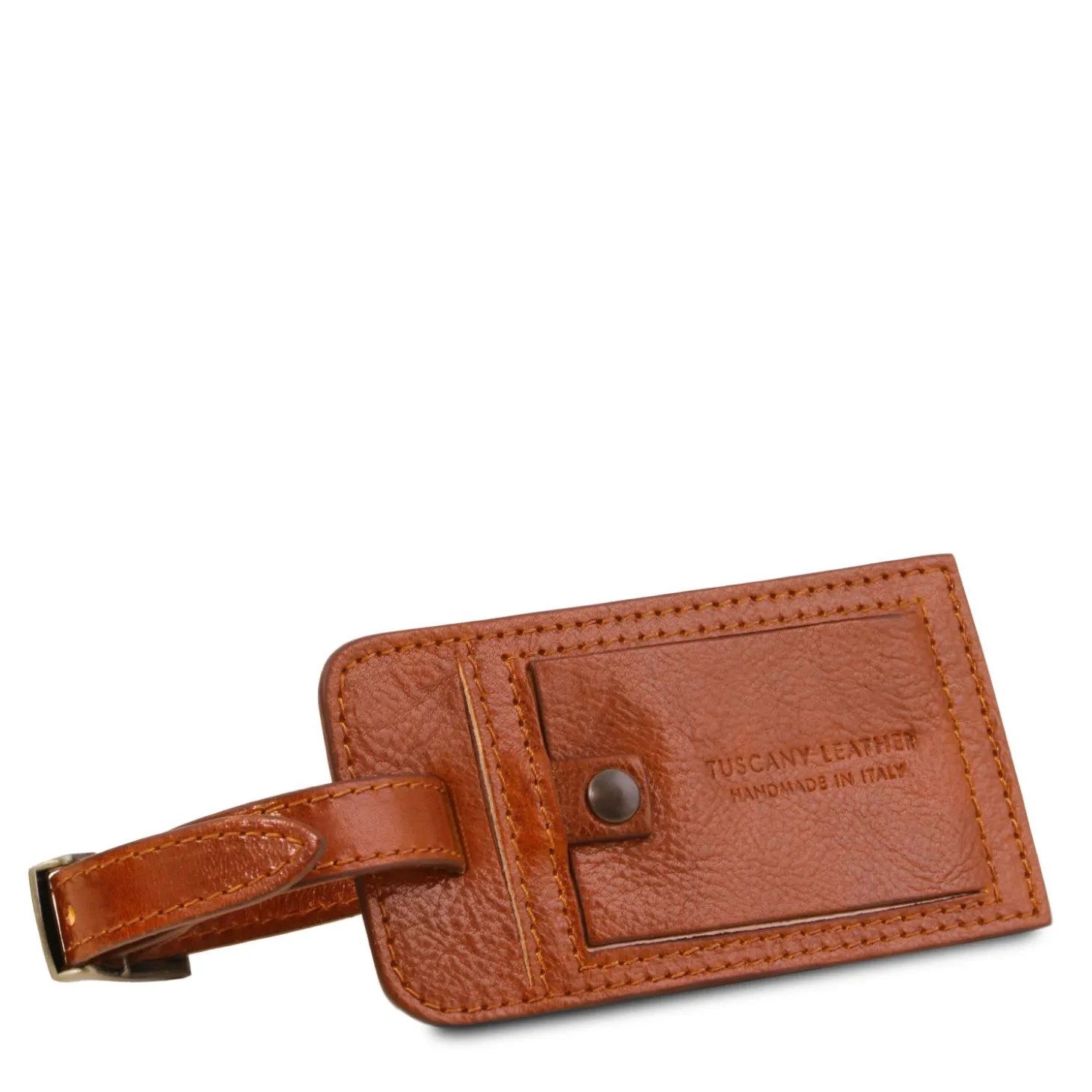 Reisetasche aus Leder mit Vorderfach