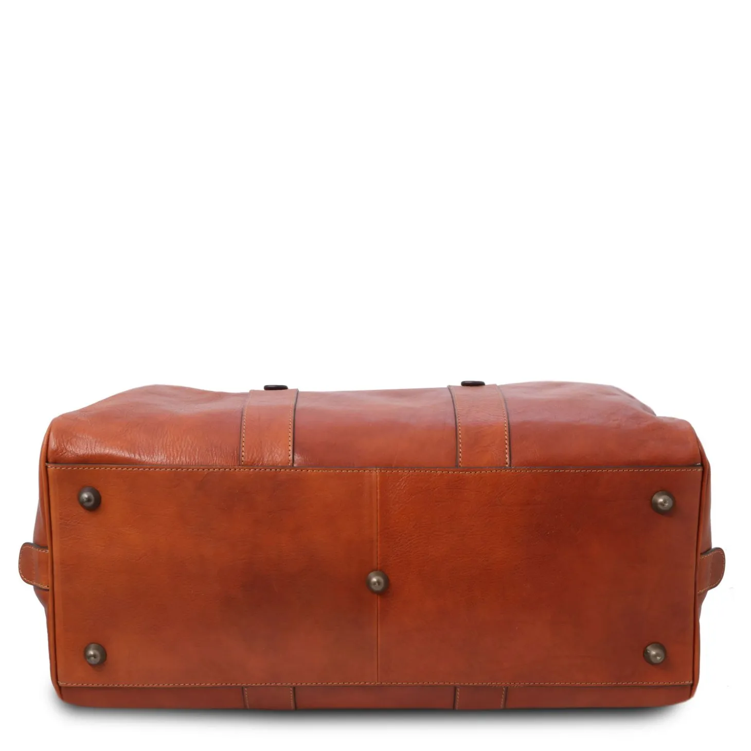 Reisetasche aus Leder mit Vorderfach