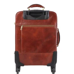 4 Rollen Ledertrolley und TL SMART Notebooktasche aus Leder