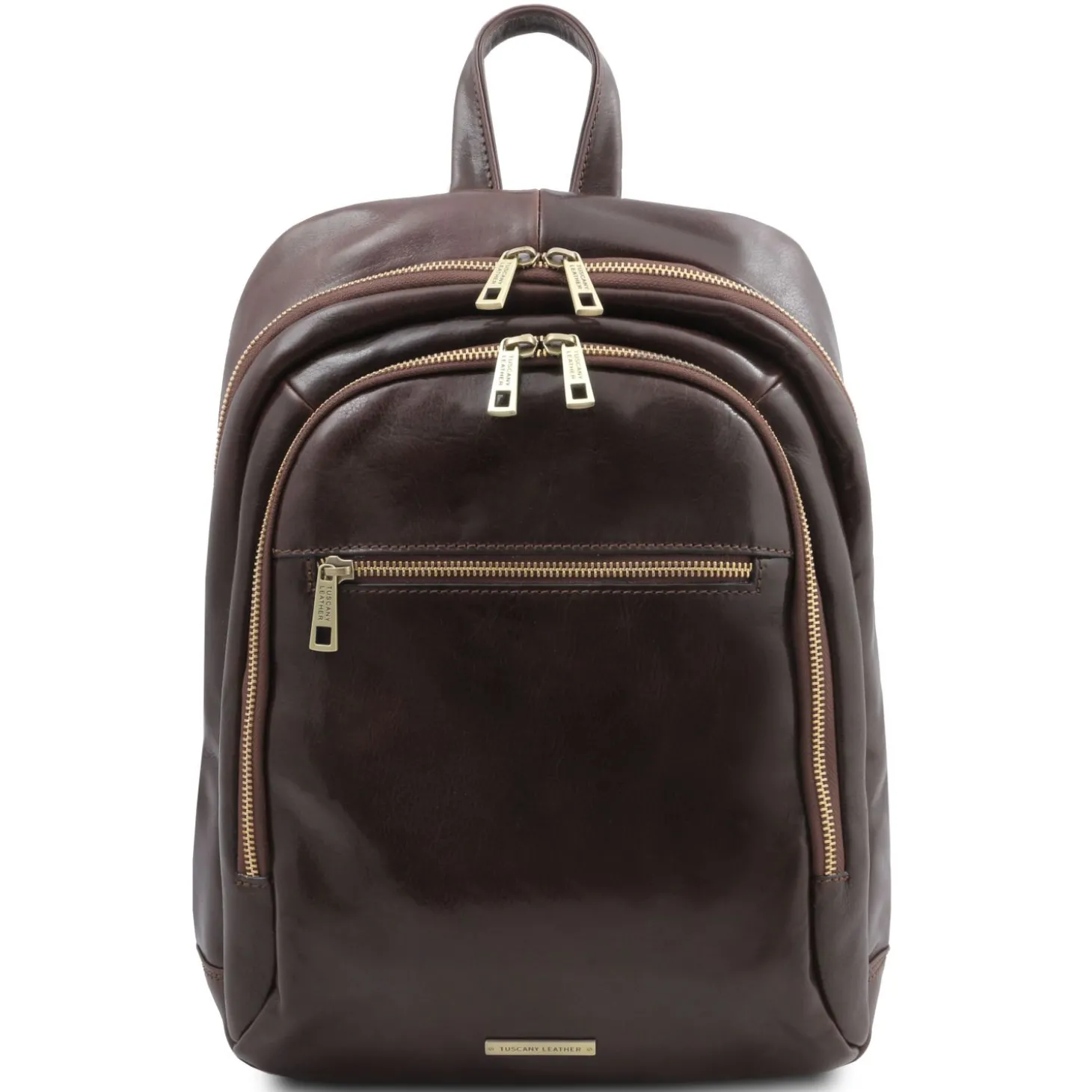 Rucksack aus Leder 2 Fächer