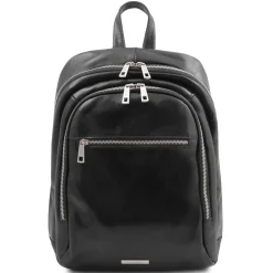 Rucksack aus Leder 2 Fächer