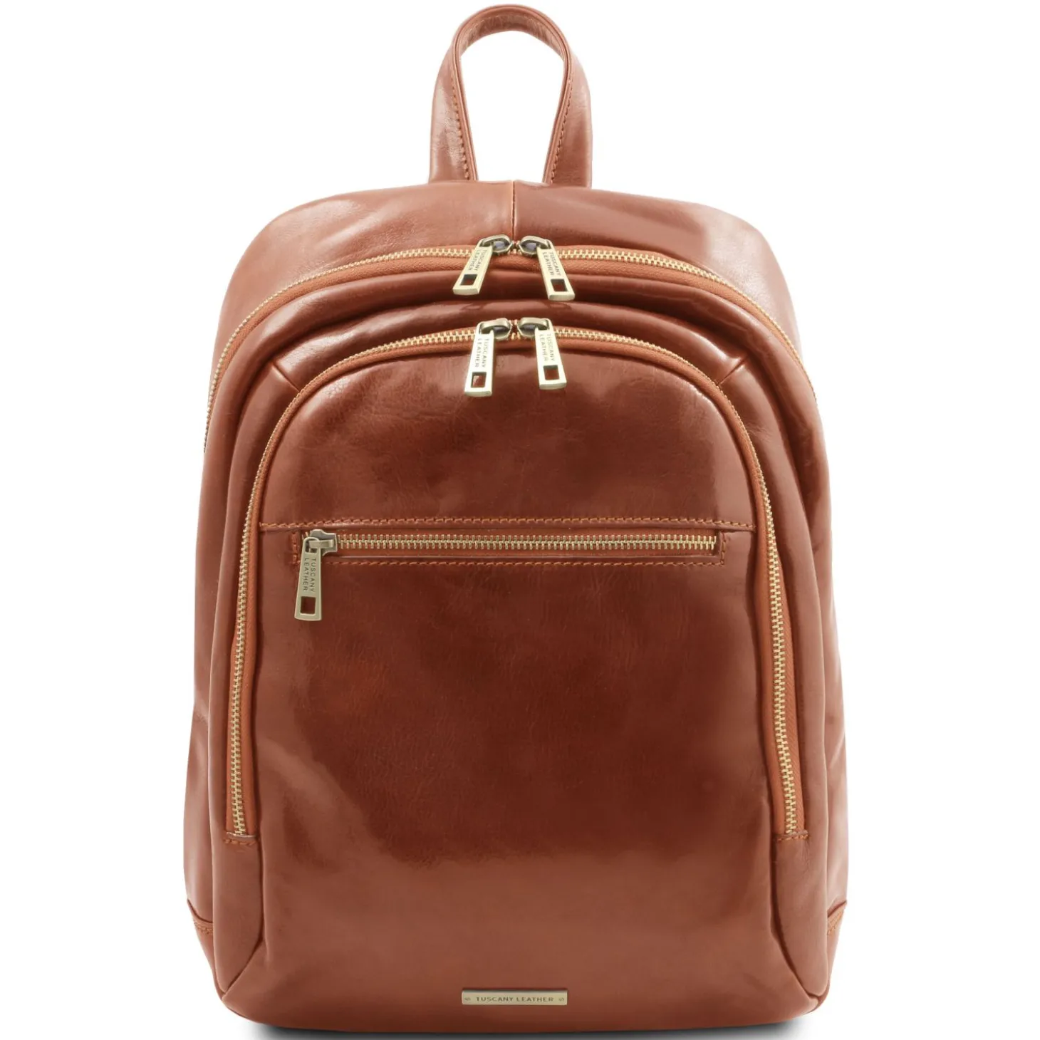 Rucksack aus Leder 2 Fächer