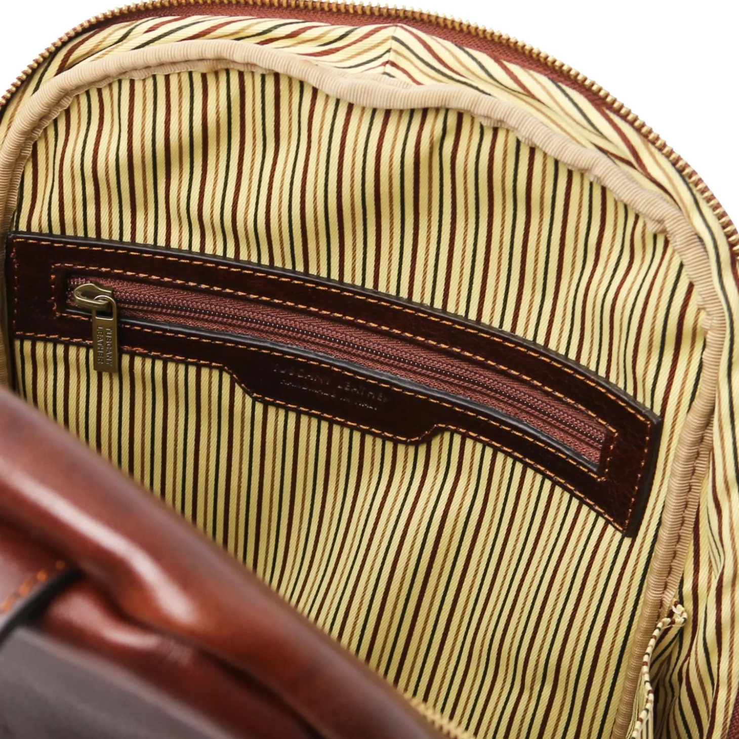 Rucksack aus Leder 2 Fächer