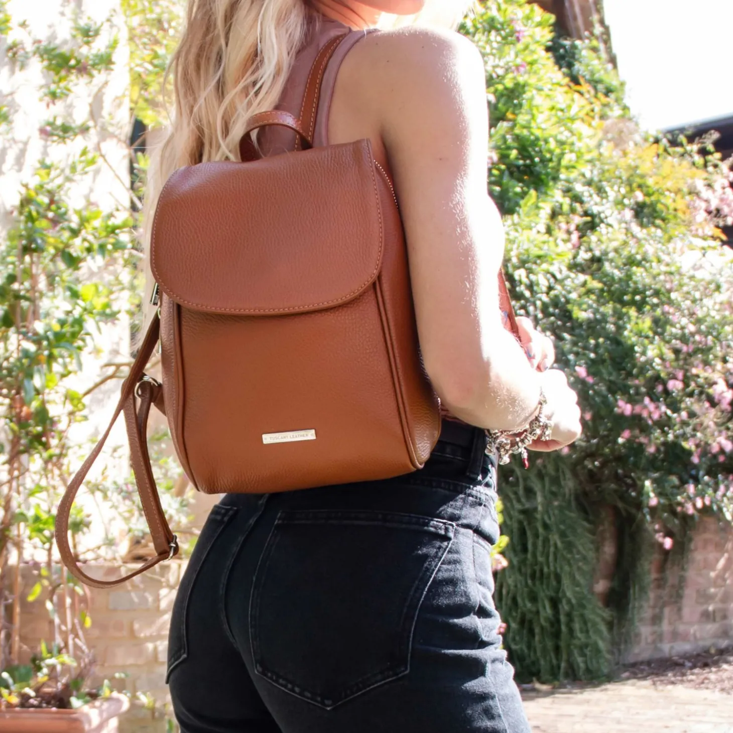 Rucksack aus Weichem Leder