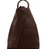 Rucksack Tropfendesign aus Weichem Leder