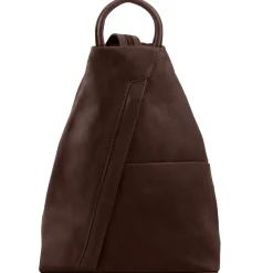 Rucksack Tropfendesign aus Weichem Leder