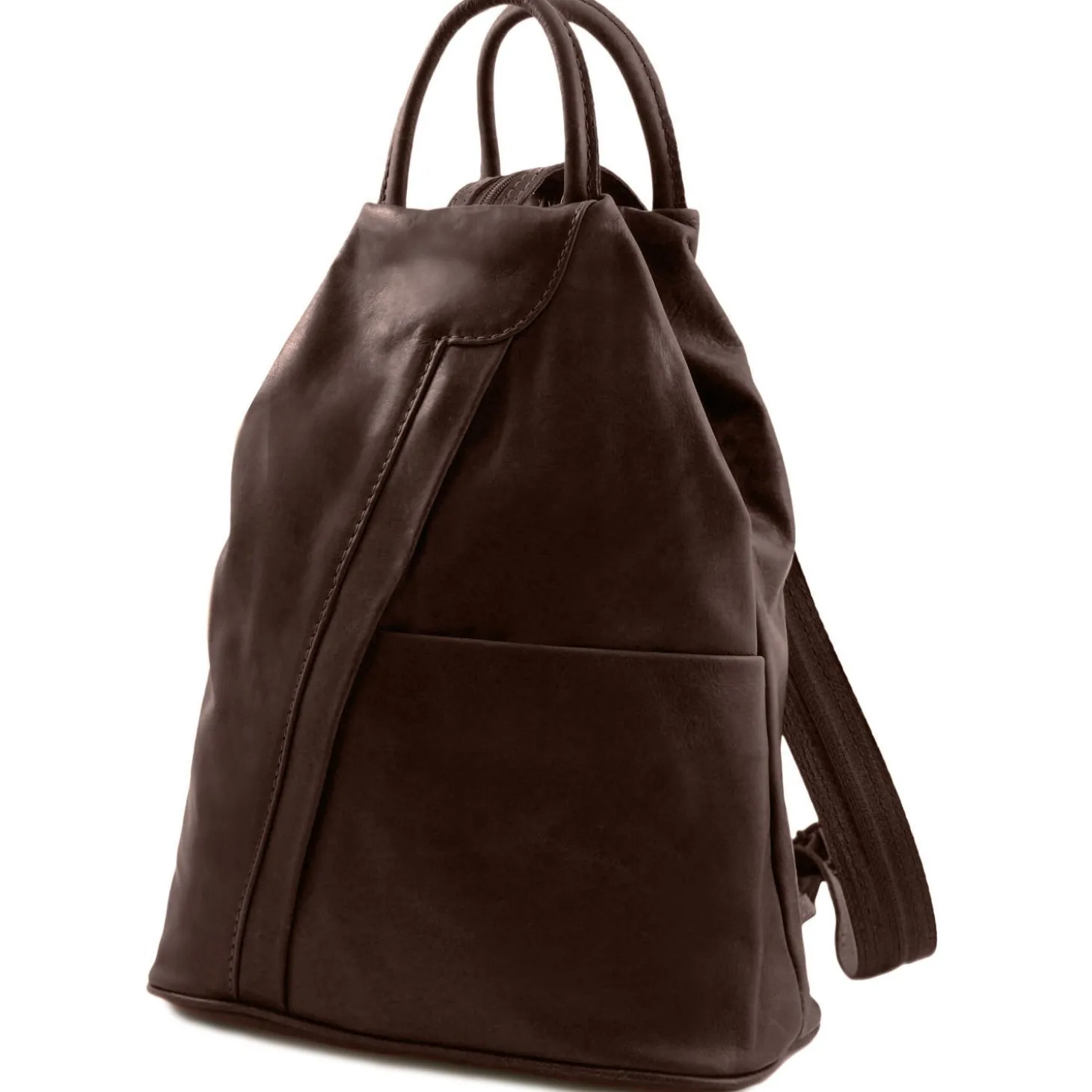 Rucksack Tropfendesign aus Weichem Leder