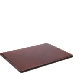 Schreibtischunterlage aus Leder mit Klappe
