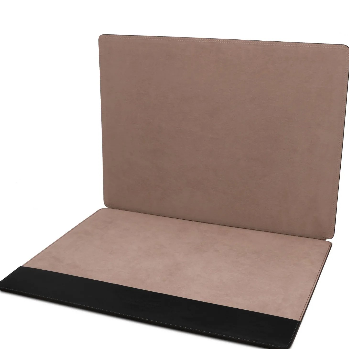 Schreibtischunterlage aus Leder mit Klappe