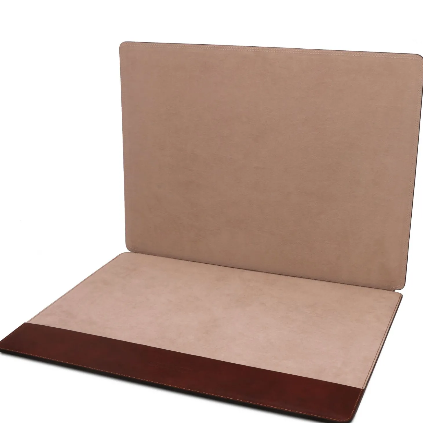 Schreibtischunterlage aus Leder mit Klappe