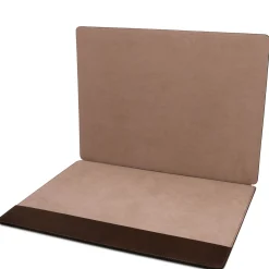 Schreibtischunterlage mit Klappe und Mauspad aus Leder