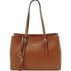 Schultertasche aus Leder