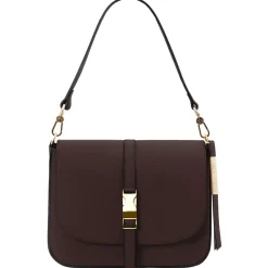Schultertasche aus Leder