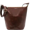 Schultertasche aus Leder