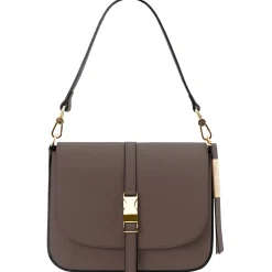 Schultertasche aus Leder