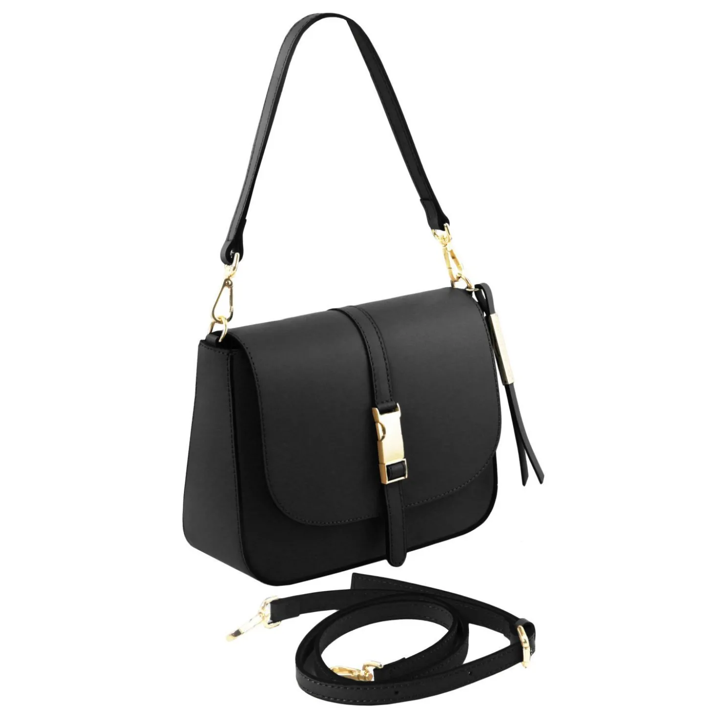 Schultertasche aus Leder