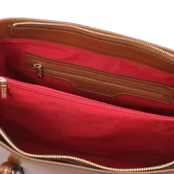 Schultertasche aus Leder