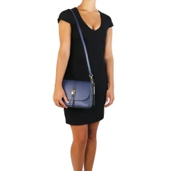 Schultertasche aus Leder