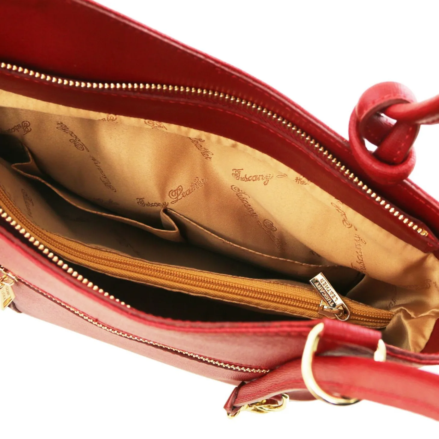 Schultertasche aus Saffiano Leder