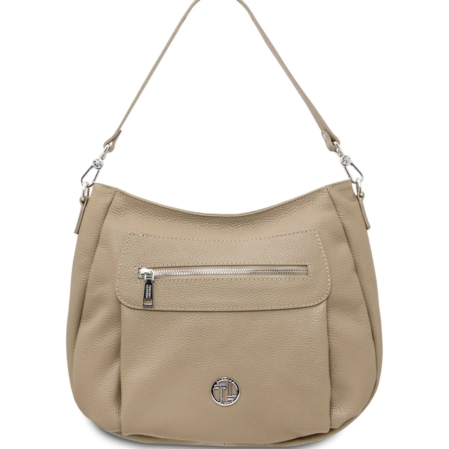 Schultertasche aus Weichem Leder