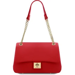 Schultertasche aus Weichem Leder
