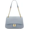 Schultertasche aus Weichem Leder