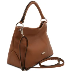 Schultertasche aus Weichem Leder