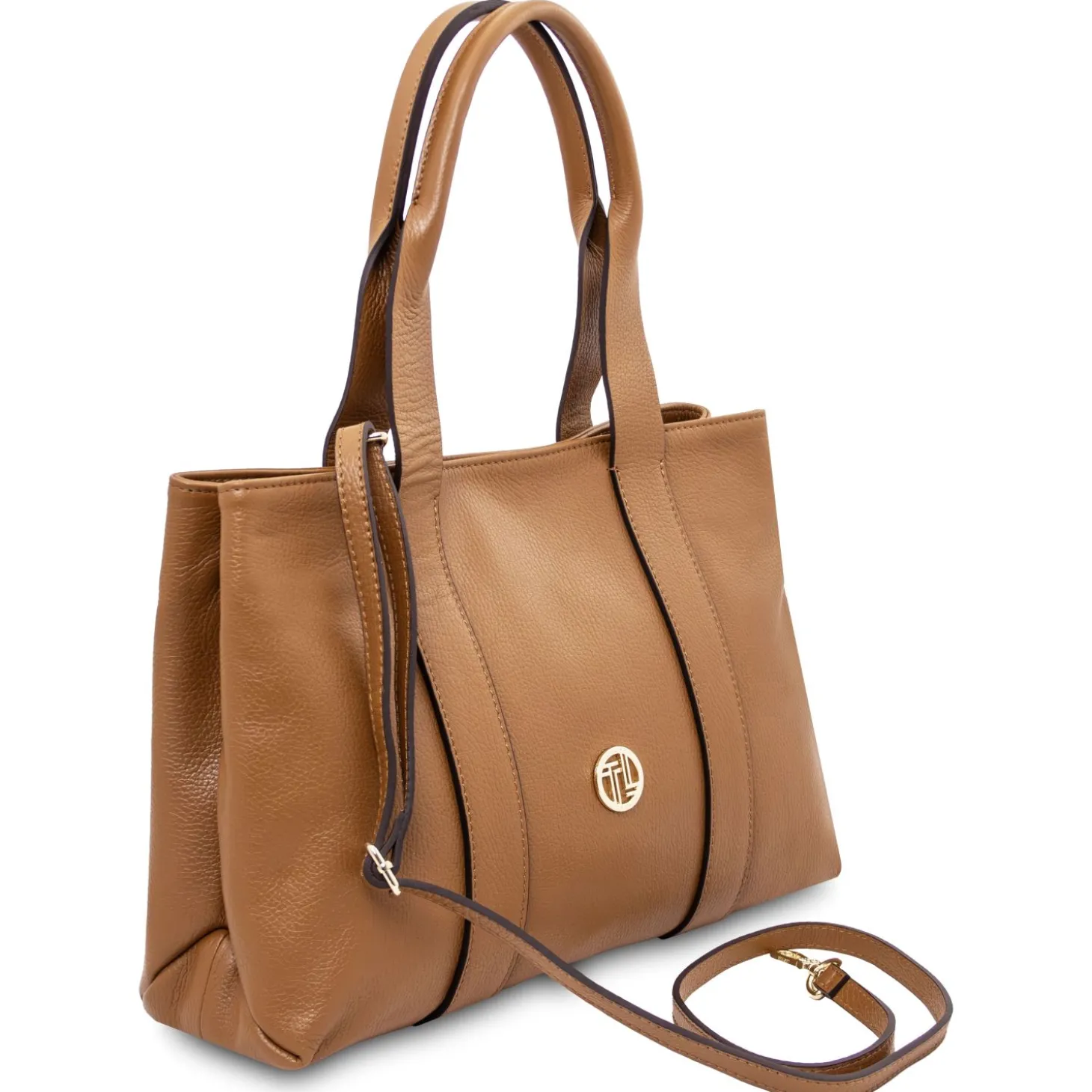 Schultertasche aus Weichem Leder