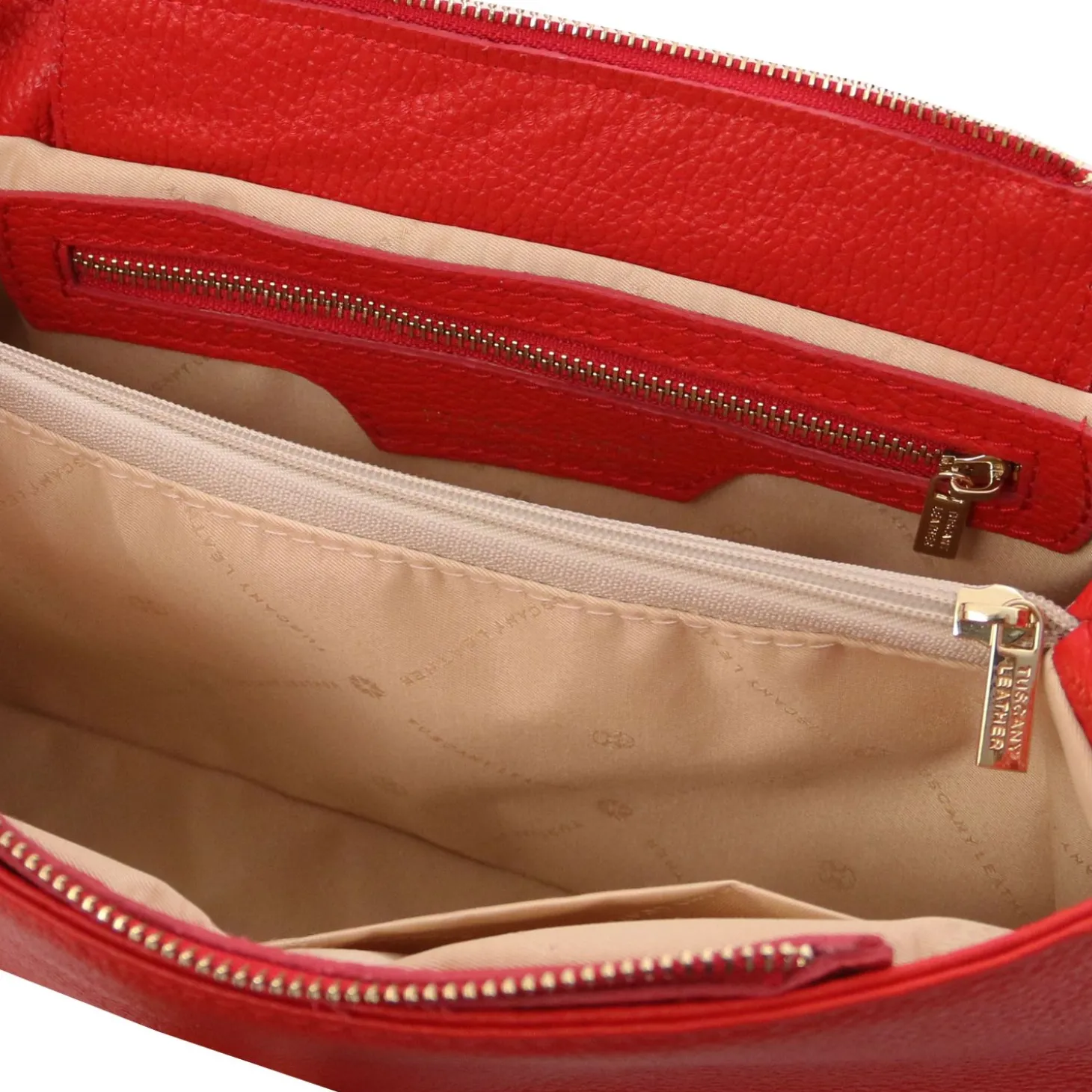 Schultertasche aus Weichem Leder