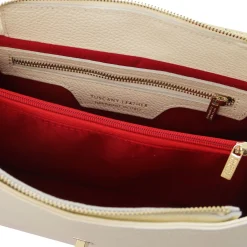 Schultertasche aus Weichem Leder