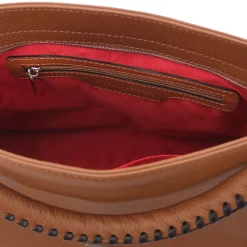 Schultertasche aus Weichem Leder