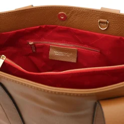 Schultertasche aus Weichem Leder