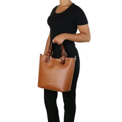 Shopping Tasche aus Saffiano Leder