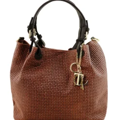 Tasche aus Geprägtem Leder