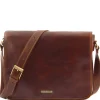 Tasche mit Laptopfach aus Leder